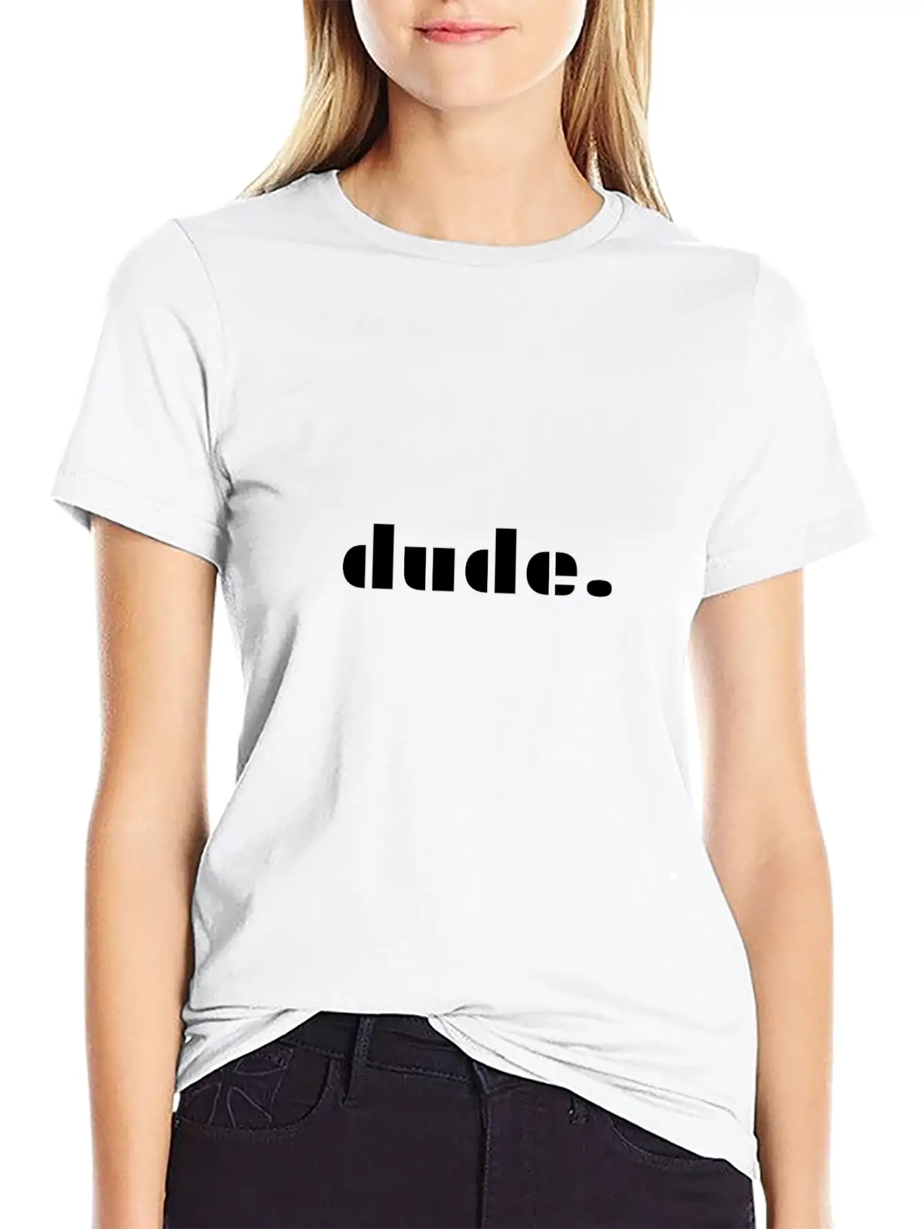 Dude Mood Chic Gift Gift Ideas Unisex Short Sleeve Soft Cotton T-Shirt – Casual Everyday Wear