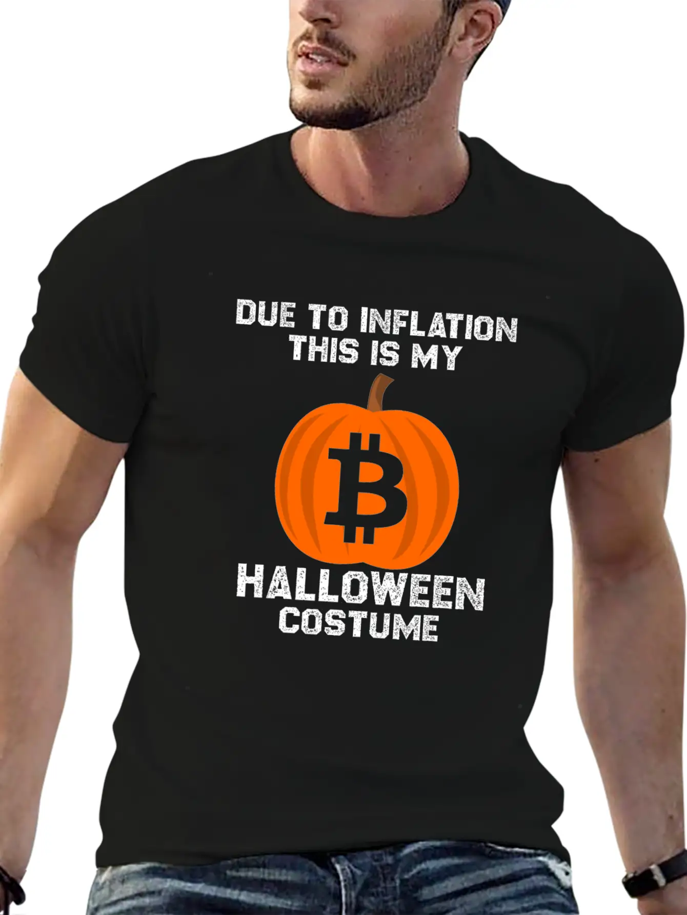 Due To Inflation This Is My Halloween Costume Btc Comfortable Minimalist Graphic Tee – Summer Style Essential
