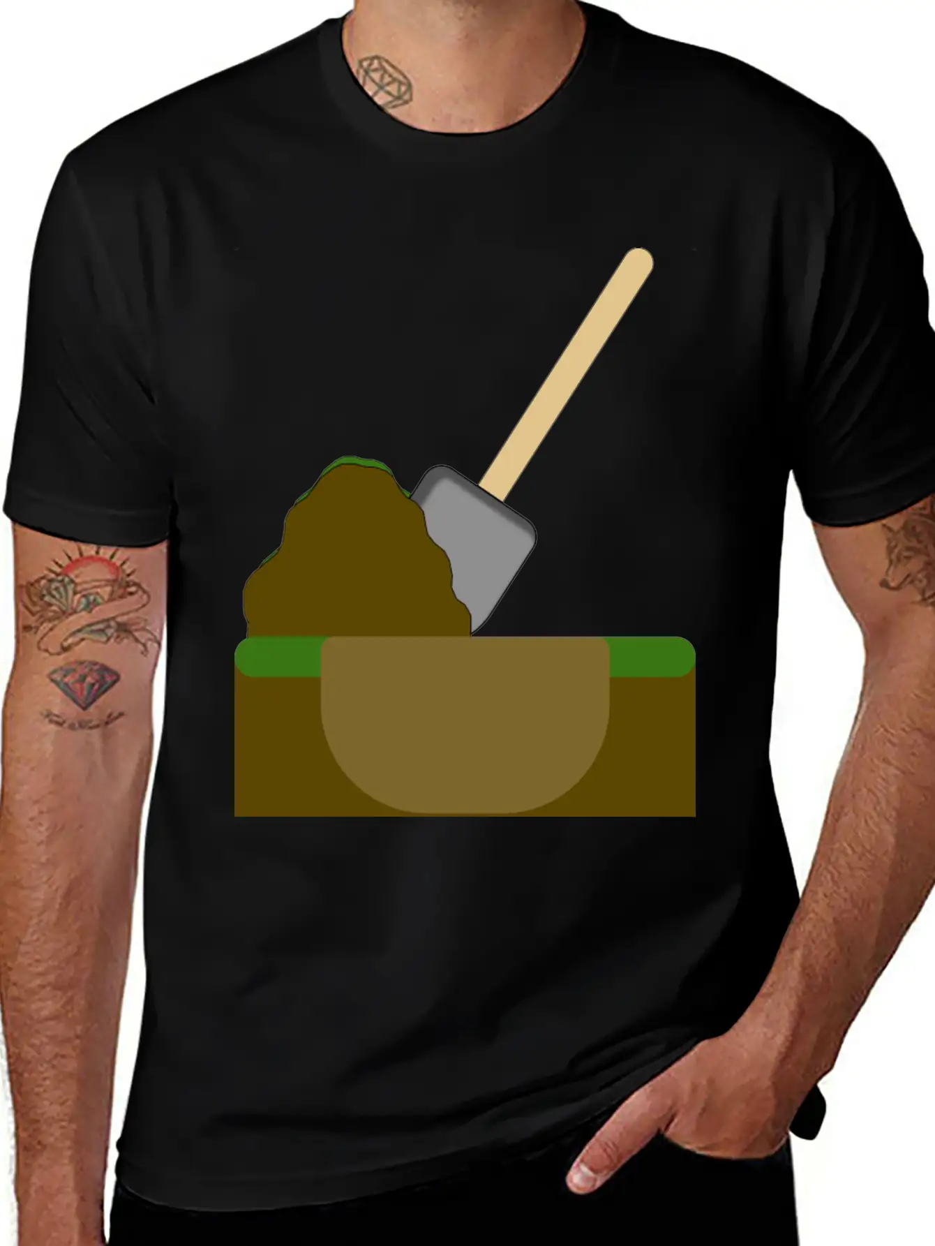 Dug Hole Basic Graphic T-Shirt – Daily Comfort In Soft Cotton