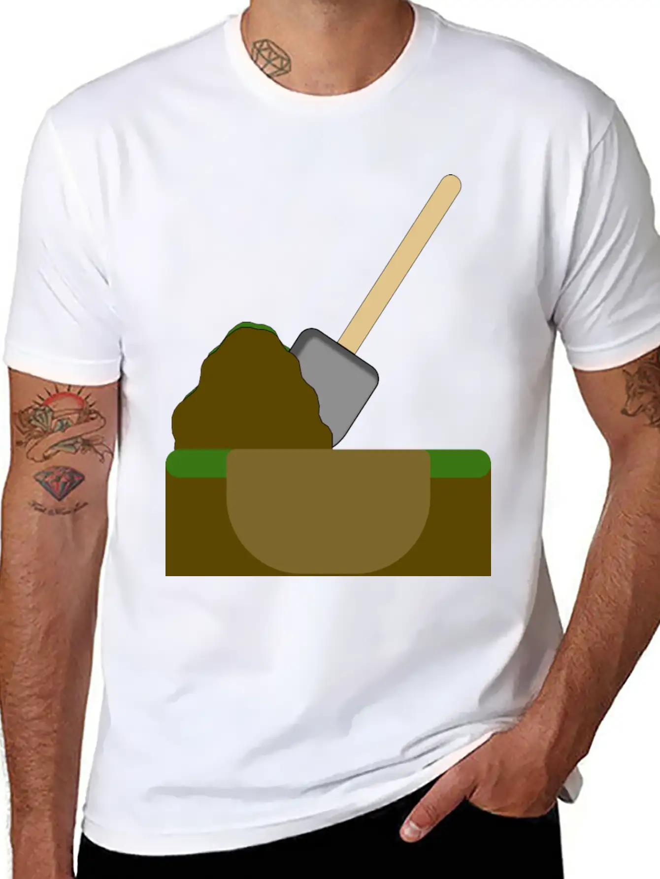 Dug Hole Basic Graphic T-Shirt – Daily Comfort In Soft Cotton