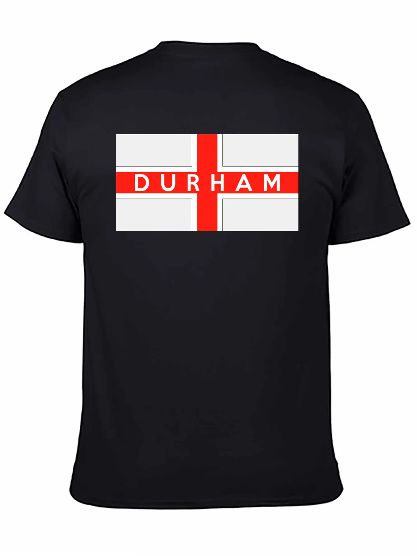 Durham City Flag Essential Unisex Summer Tee – Soft Cotton Casual Fit