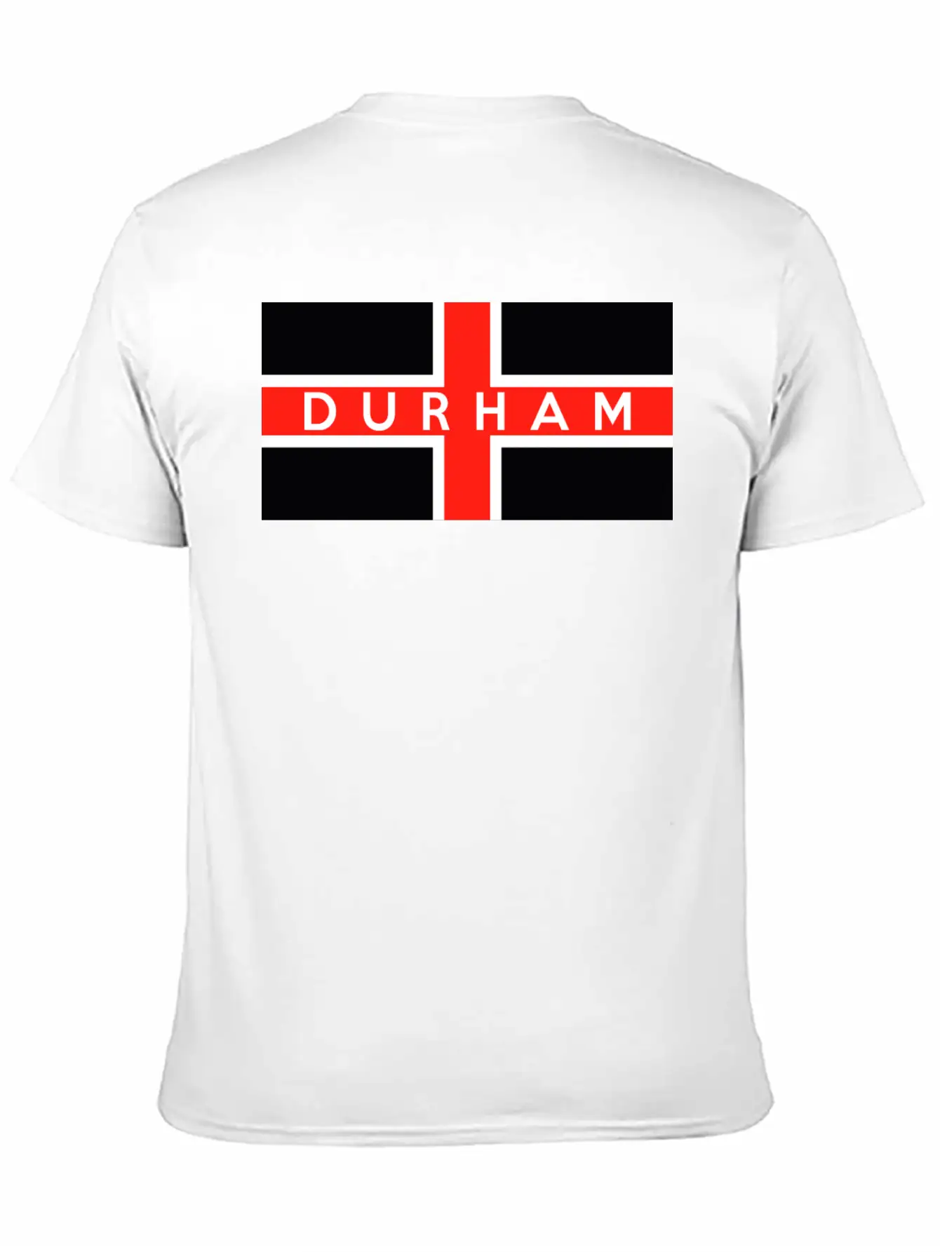 Durham City Flag Essential Unisex Summer Tee – Soft Cotton Casual Fit