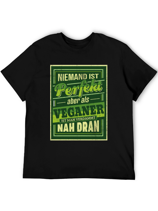 Vegan Perfection T-Shirt - Funny Slogan Tee