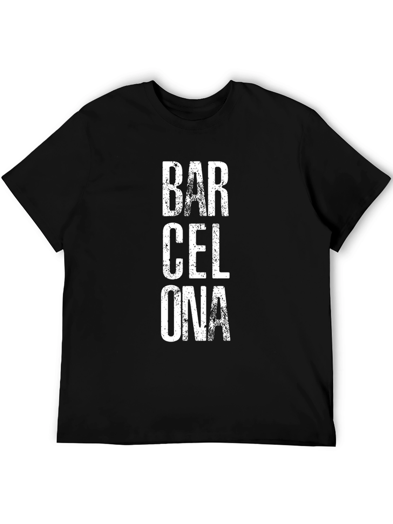 Barcelona Text Graphic T-Shirt - Casual Wear