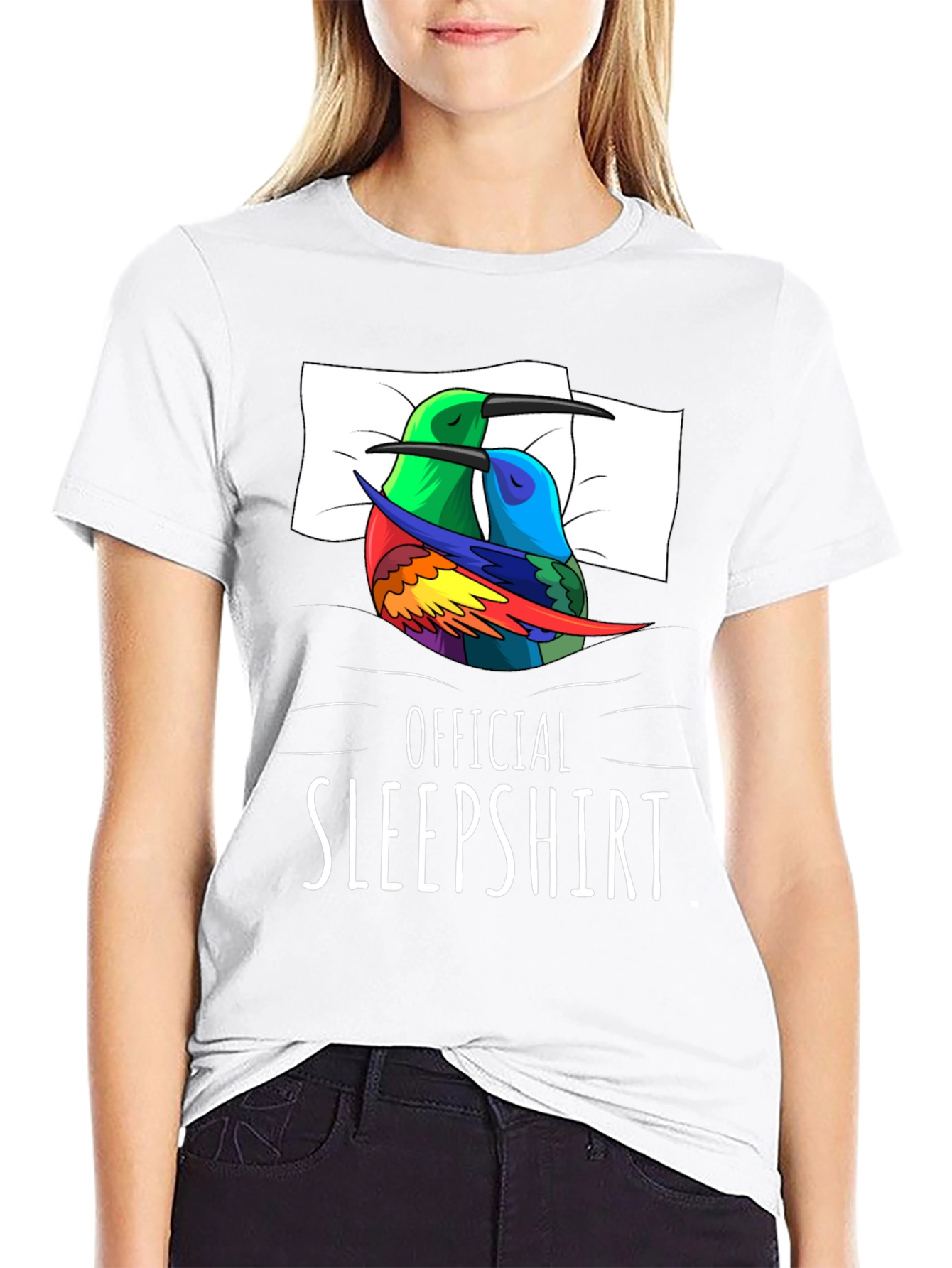 Official Sleepshirt: Sleeping Hummingbird Tee