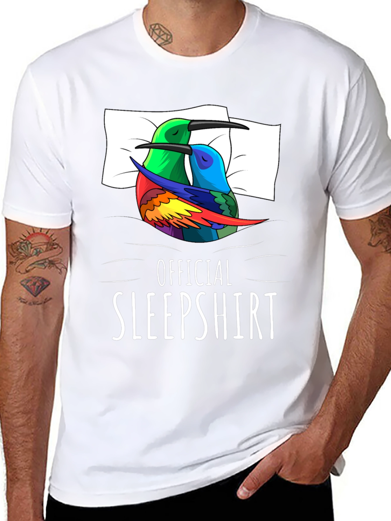 Official Sleepshirt: Sleeping Hummingbird Tee