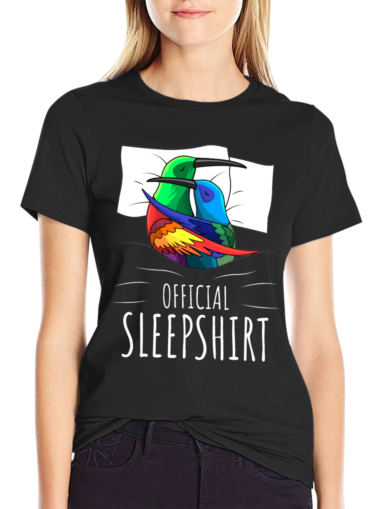 Official Sleepshirt: Sleeping Hummingbird Tee
