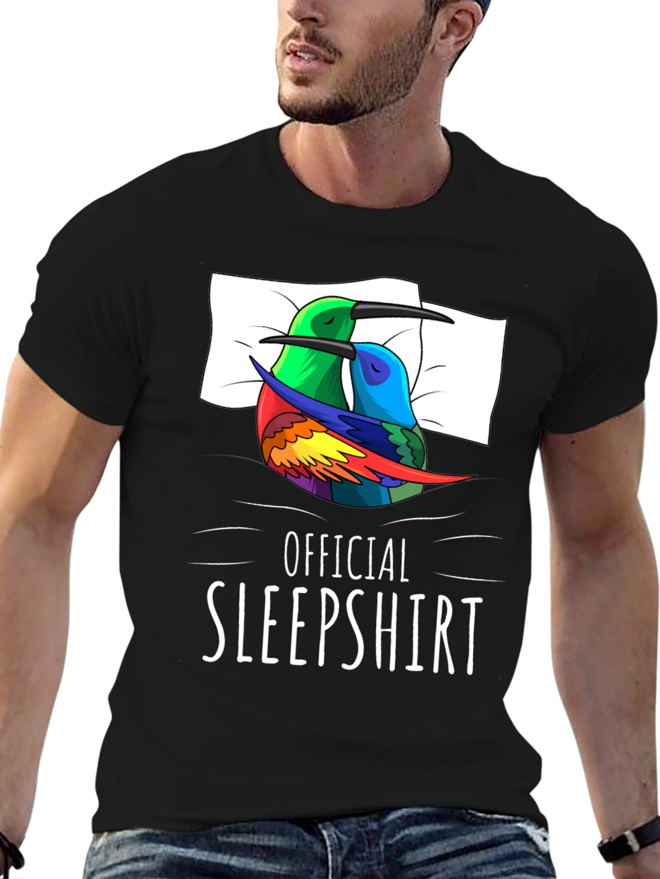 Official Sleepshirt: Sleeping Hummingbird Tee