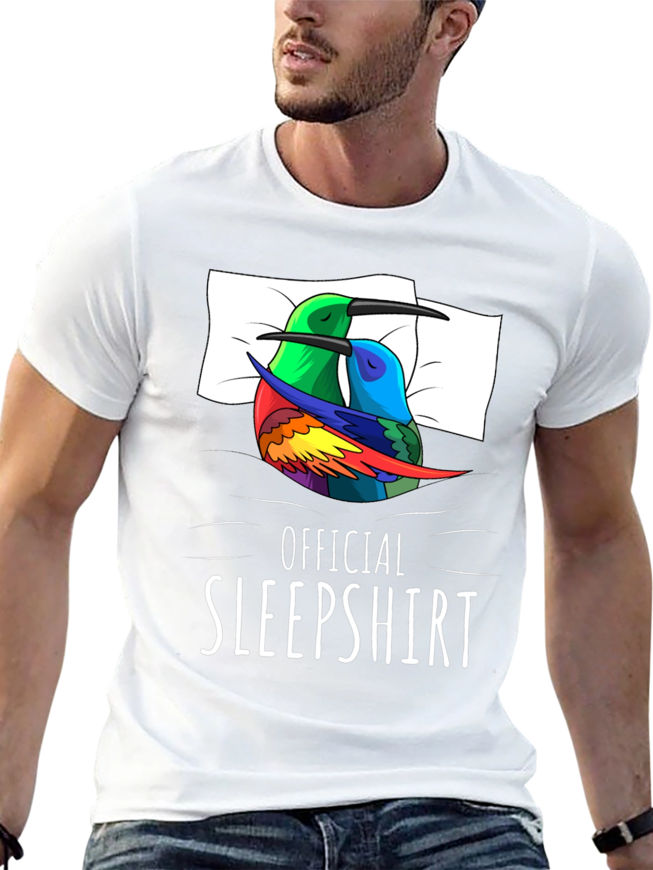 Official Sleepshirt: Sleeping Hummingbird Tee