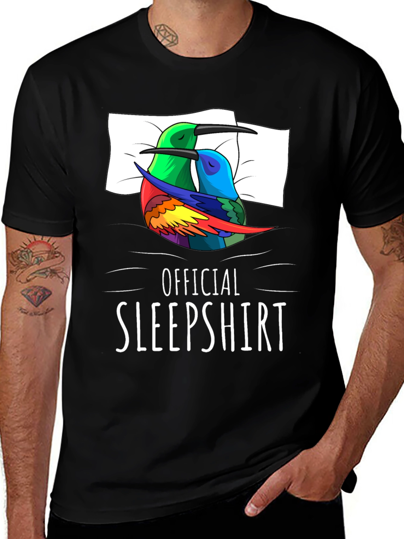 Official Sleepshirt: Sleeping Hummingbird Tee