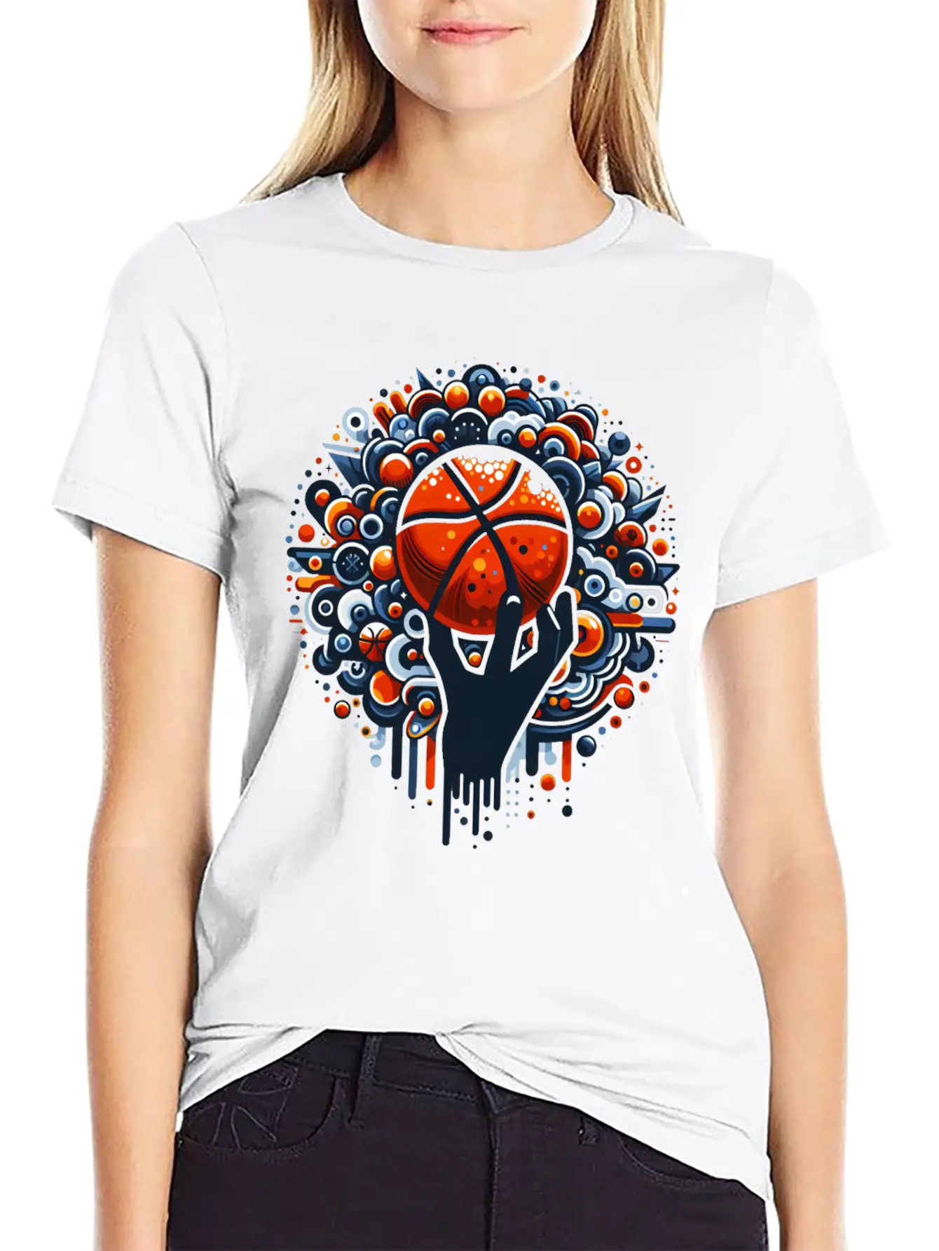 Dynamic Basketball Throw Essential Unisex Summer Tee – Soft Cotton Casual Fit