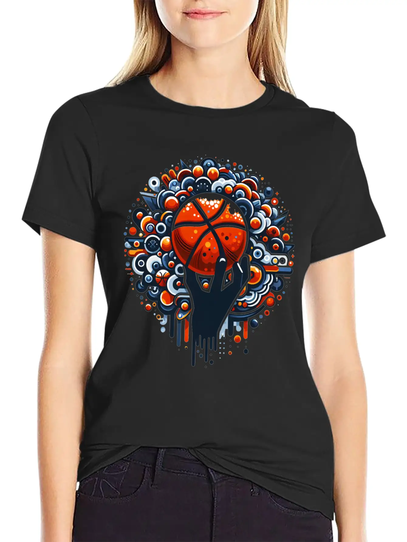 Dynamic Basketball Throw Essential Unisex Summer Tee – Soft Cotton Casual Fit