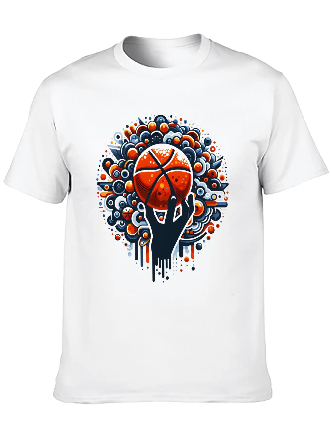 Dynamic Basketball Throw Essential Unisex Summer Tee – Soft Cotton Casual Fit