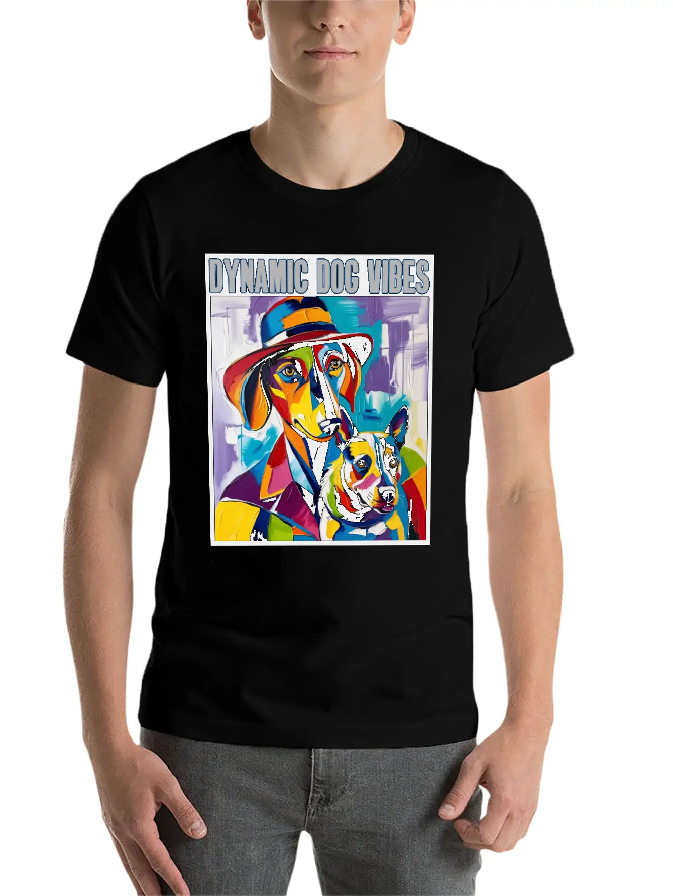 Dynamic Dog Vibes: Unleash The Joy Unisex Casual T-Shirt – Clean Design For Daily Comfort