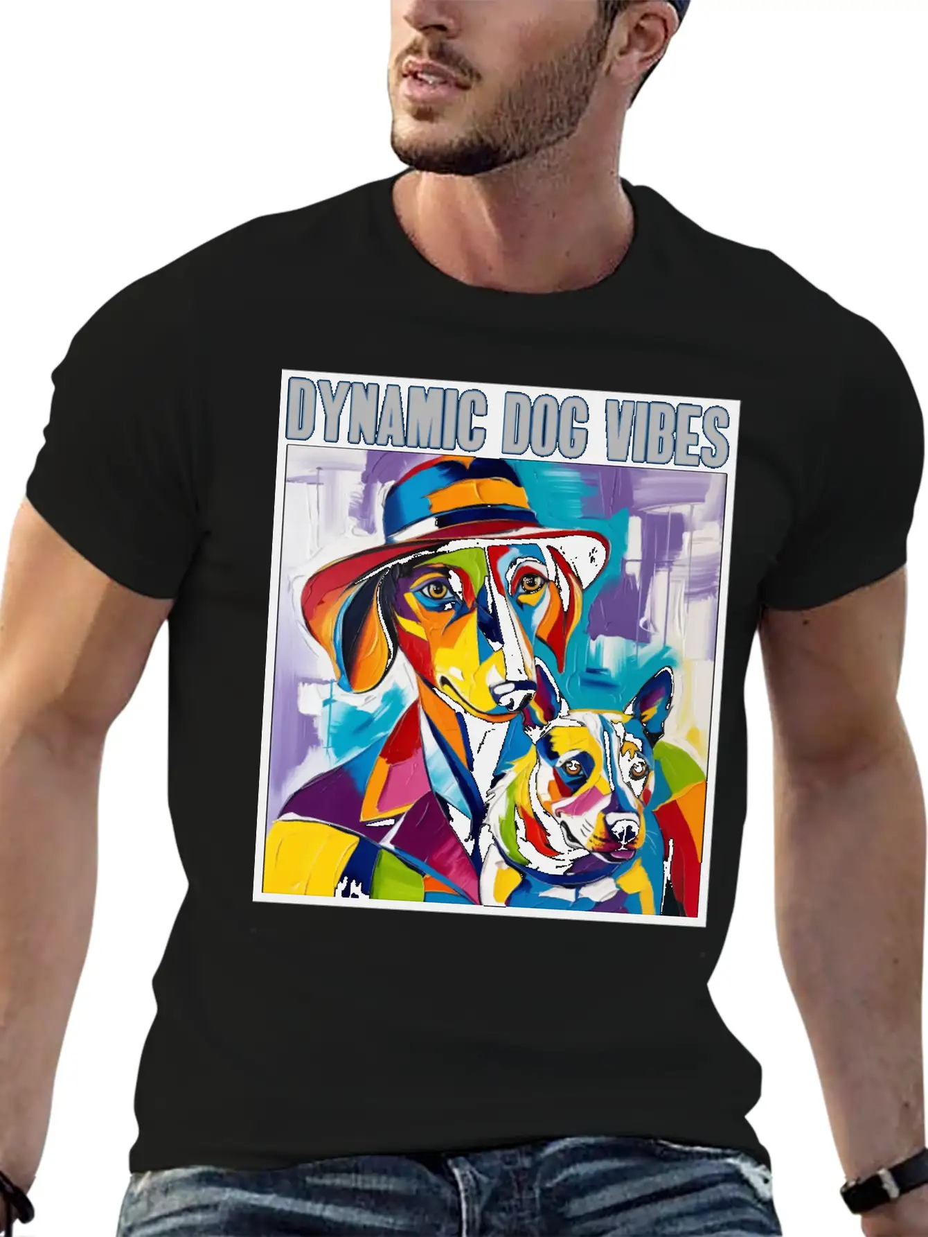 Dynamic Dog Vibes: Unleash The Joy Unisex Casual T-Shirt – Clean Design For Daily Comfort