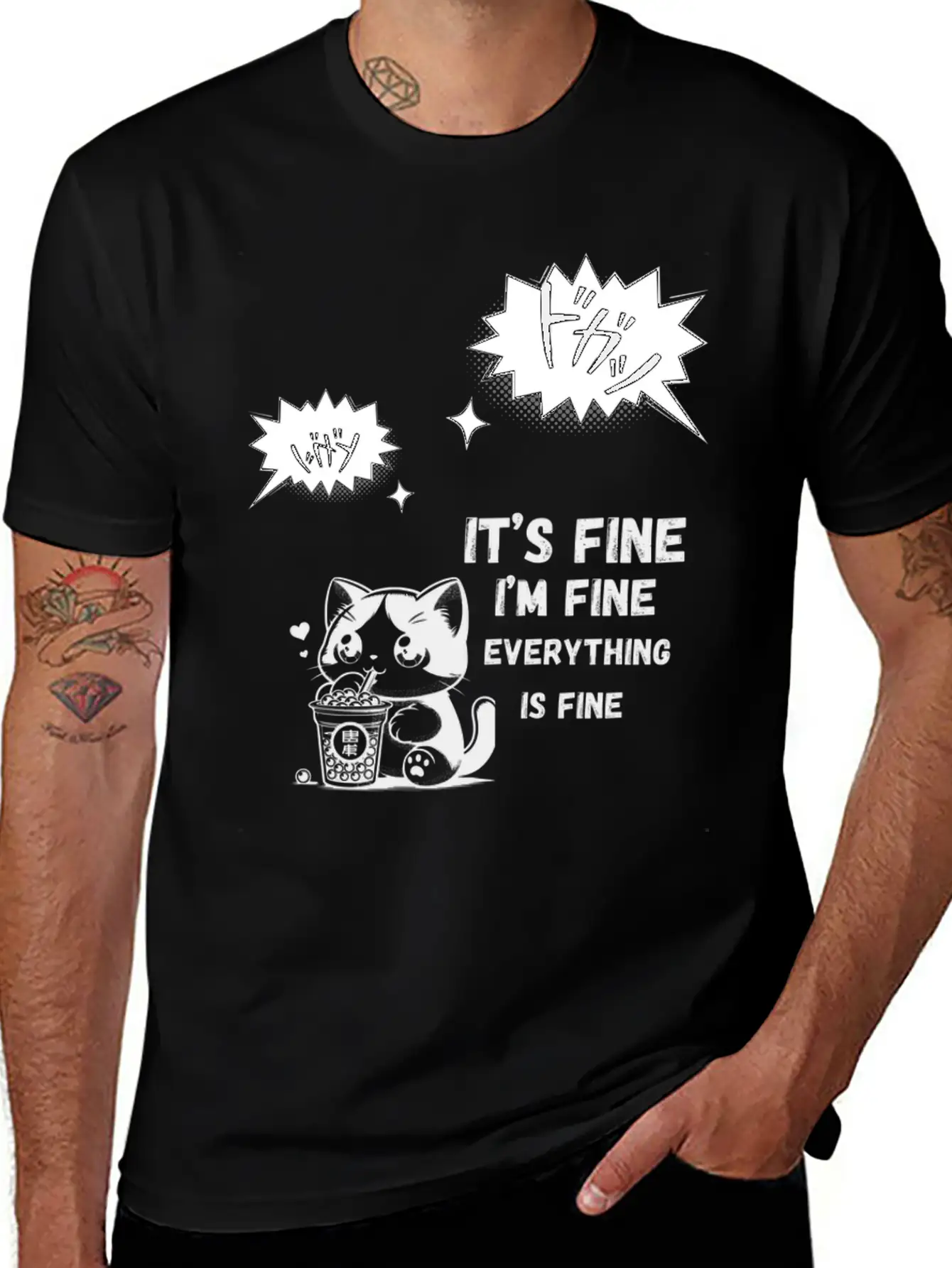 "Dynamic Manga Action Burst" Timeless Short Sleeve Tee – Comfy And Minimalist Design