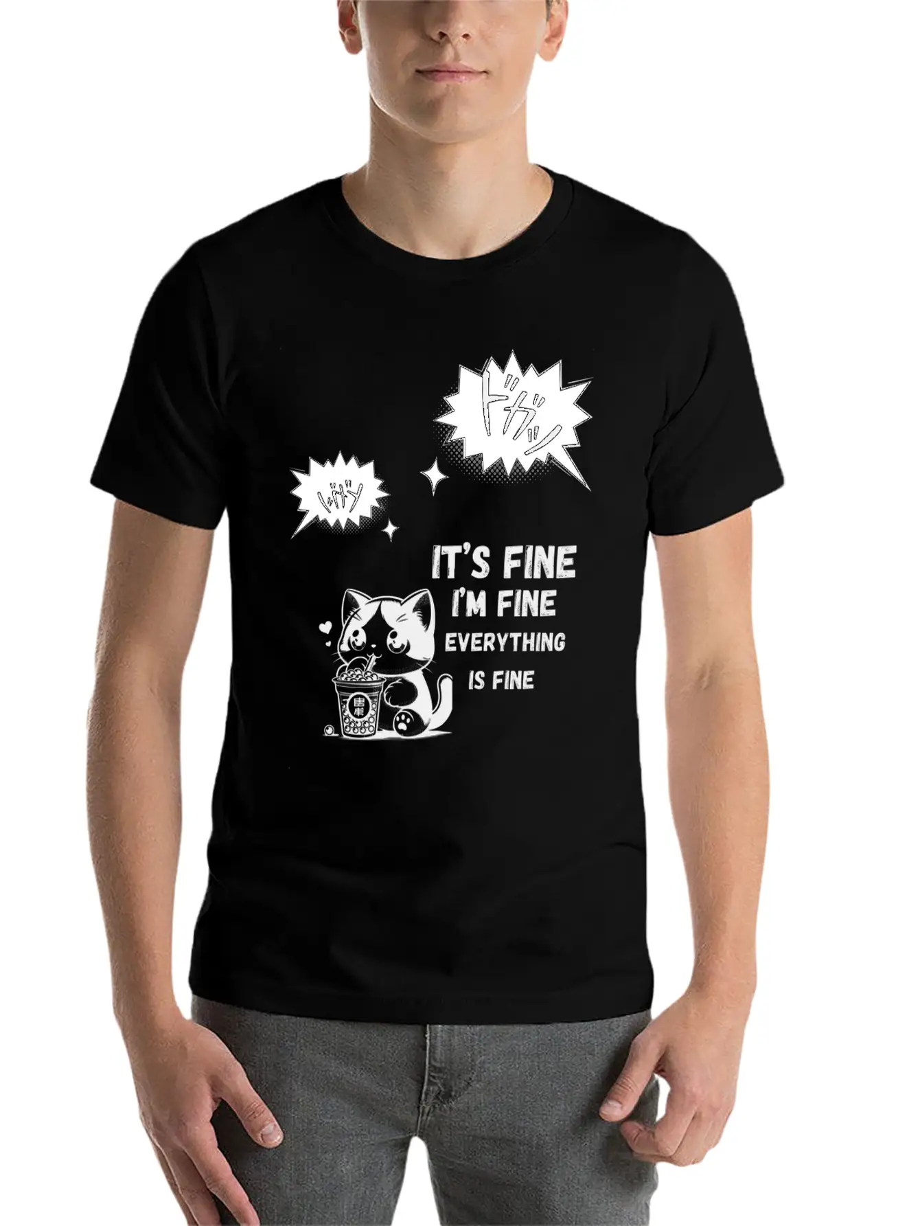 "Dynamic Manga Action Burst" Timeless Short Sleeve Tee – Comfy And Minimalist Design