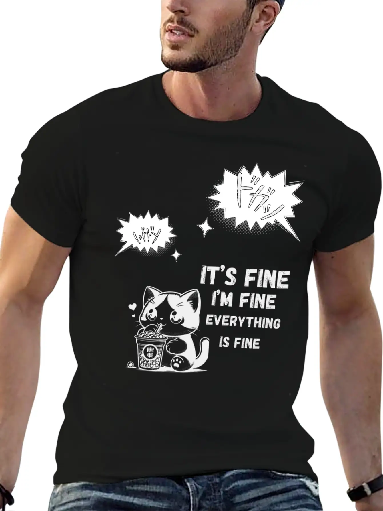 "Dynamic Manga Action Burst" Timeless Short Sleeve Tee – Comfy And Minimalist Design