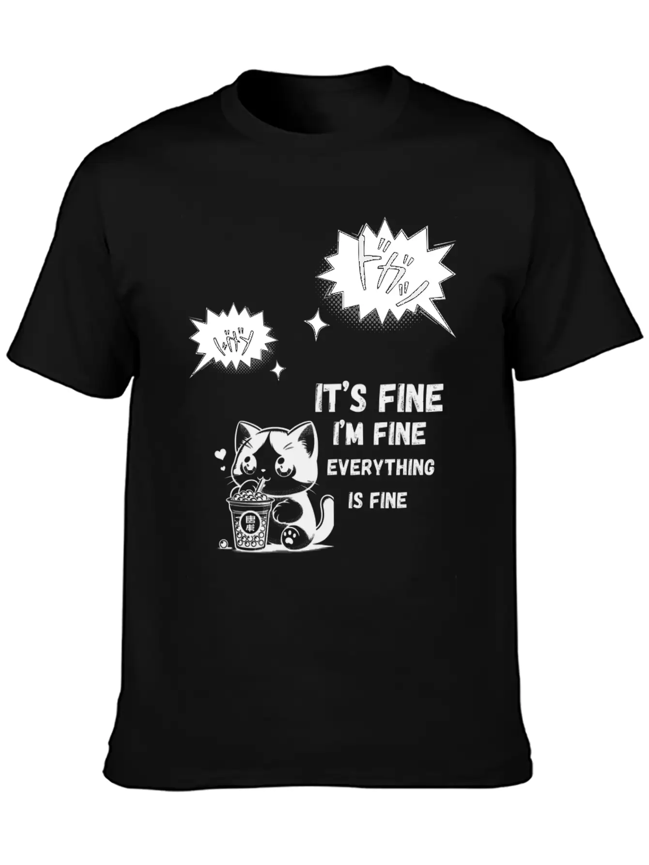 "Dynamic Manga Action Burst" Timeless Short Sleeve Tee – Comfy And Minimalist Design