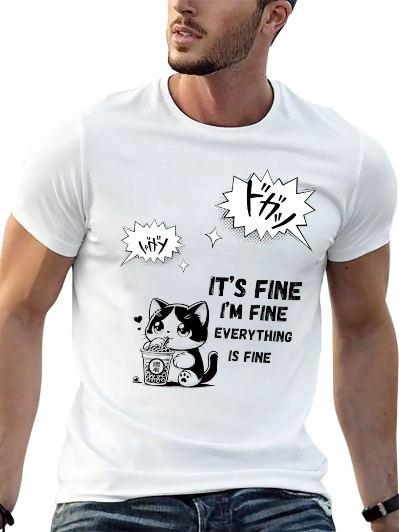 "Dynamic Manga Action Burst" Timeless Short Sleeve Tee – Comfy And Minimalist Design