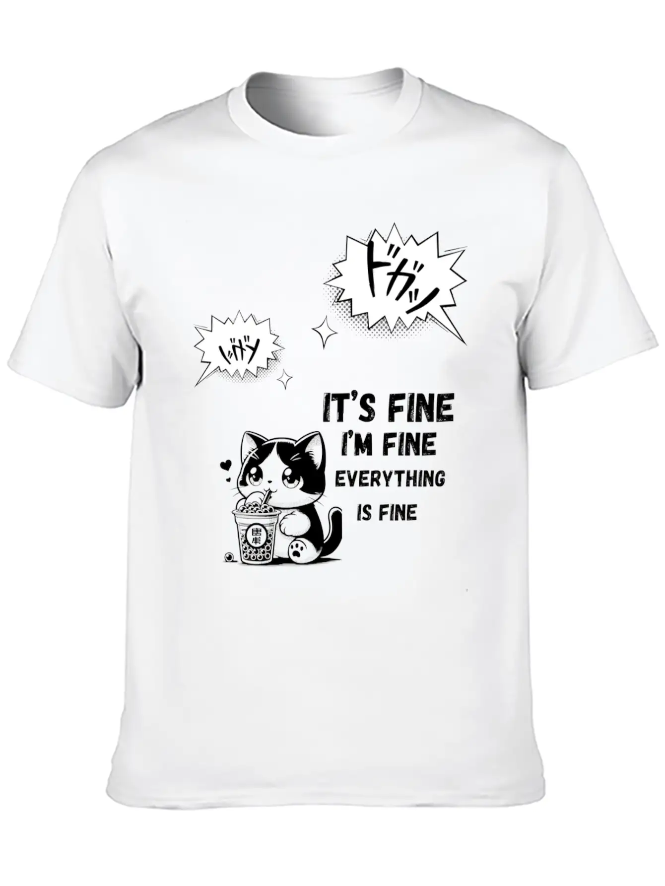 "Dynamic Manga Action Burst" Timeless Short Sleeve Tee – Comfy And Minimalist Design