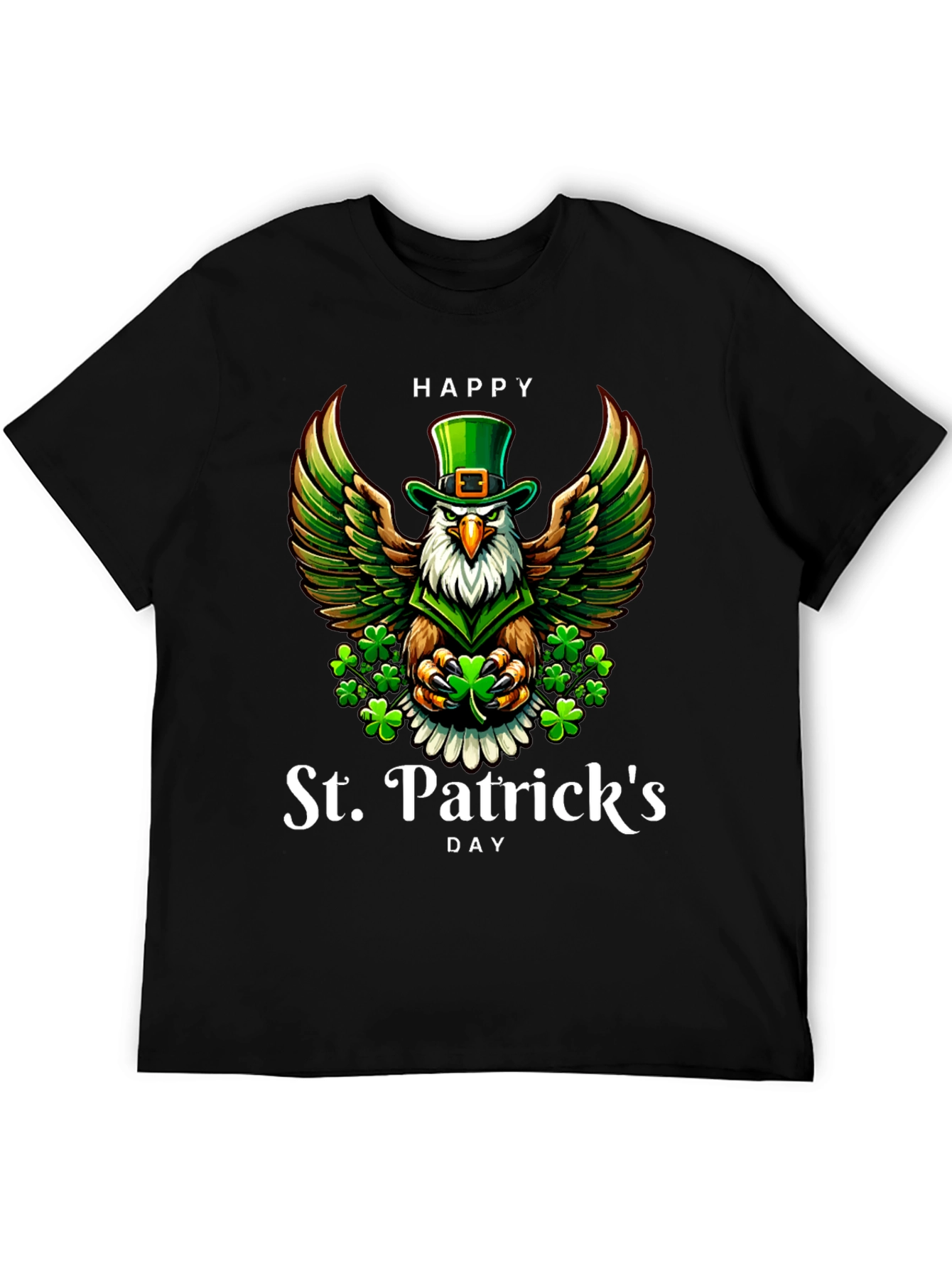 St. Patricks Day Eagle Graphic Tee