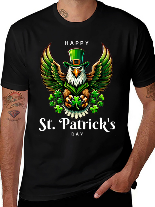 St. Patricks Day Eagle Graphic Tee