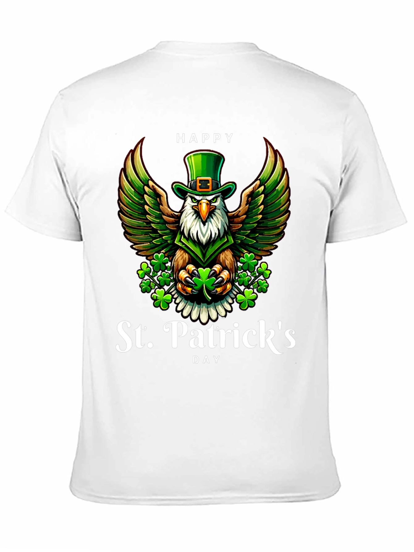 St. Patricks Day Eagle Graphic Tee