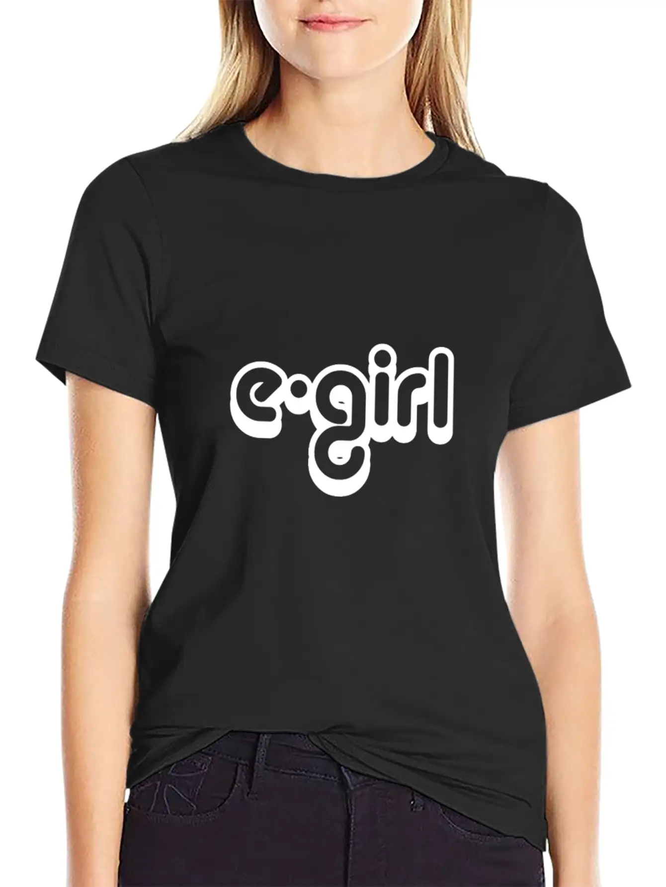 E-girl Clothing Basic Graphic T-Shirt – Daily Comfort In Soft Cotton