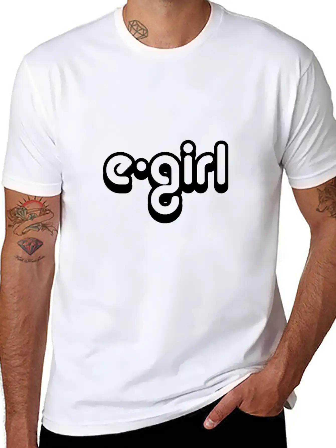 E-girl Clothing Basic Graphic T-Shirt – Daily Comfort In Soft Cotton