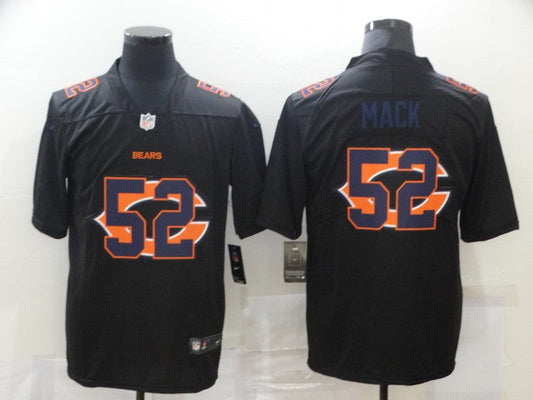 Men's Chicago Bears Khalil Mack #52 Black Player Replica Jerseys