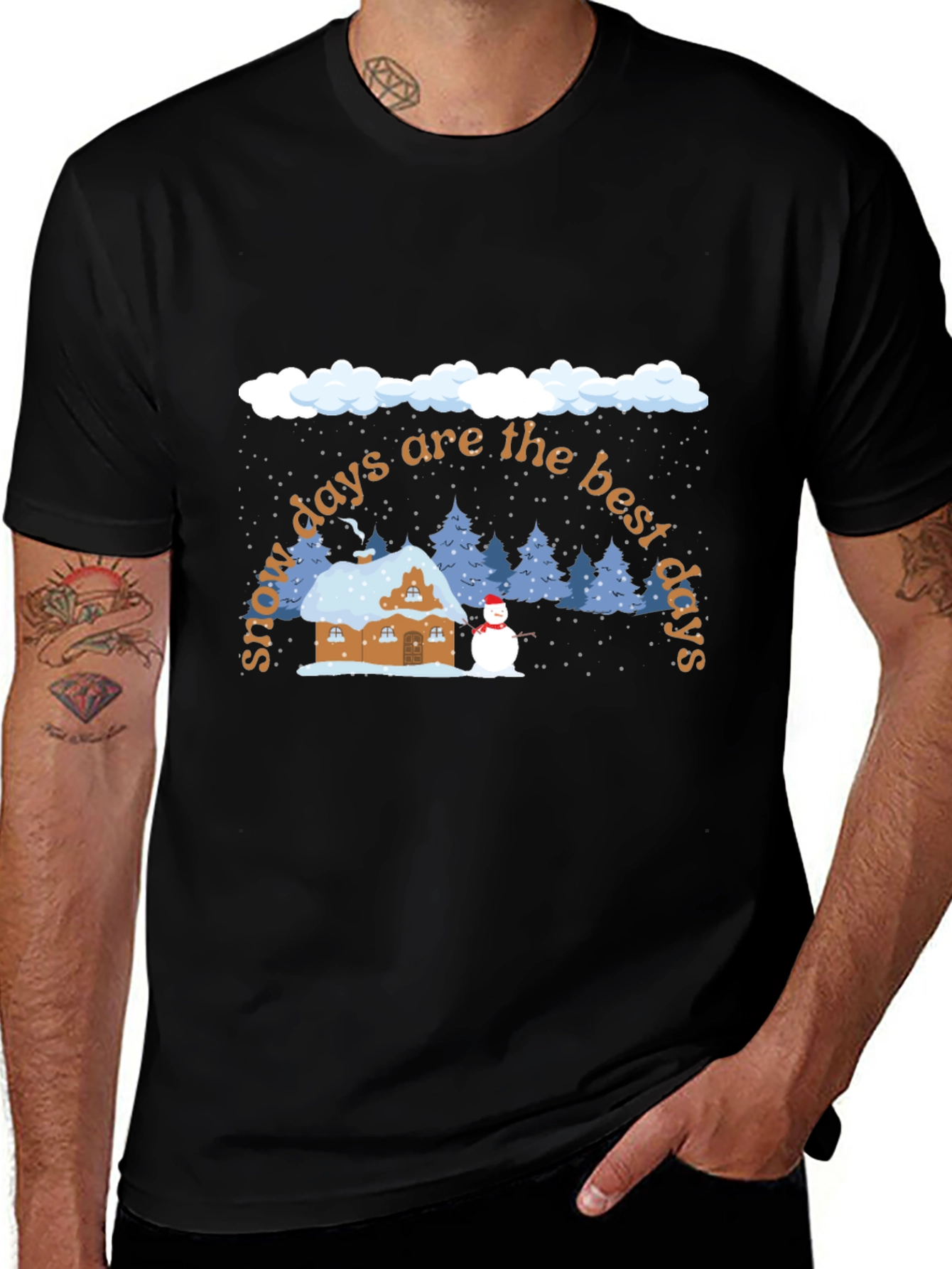 Snow Day Tee - Cozy Winter Graphic T-Shirt