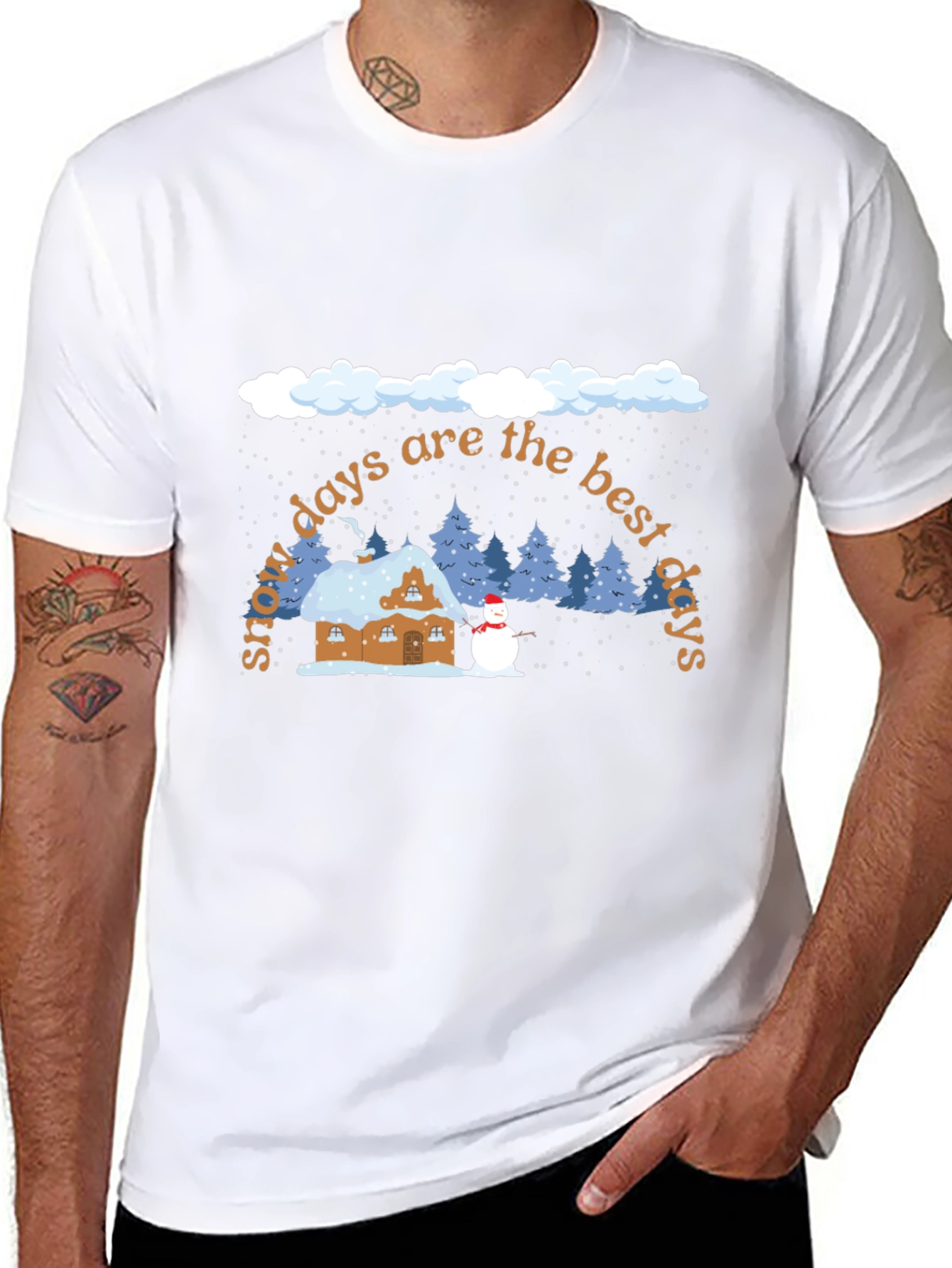 Snow Day Tee - Cozy Winter Graphic T-Shirt
