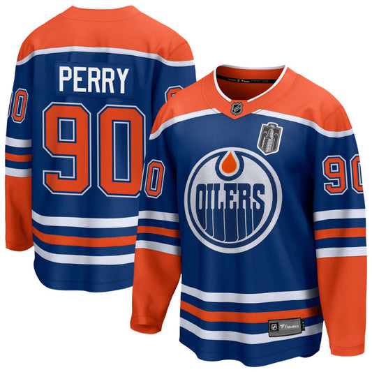 Men's Edmonton Oilers Corey Perry Fanatics Royal Home Breakaway Jersey