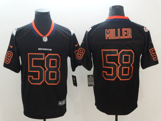 Men's Denver Broncos Von Miller #58 Black Game Jerseys