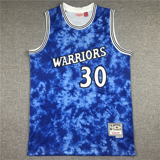 Men's Golden State Warriors Stephen Curry Mitchell & Ness Blue Swingman Jerseys