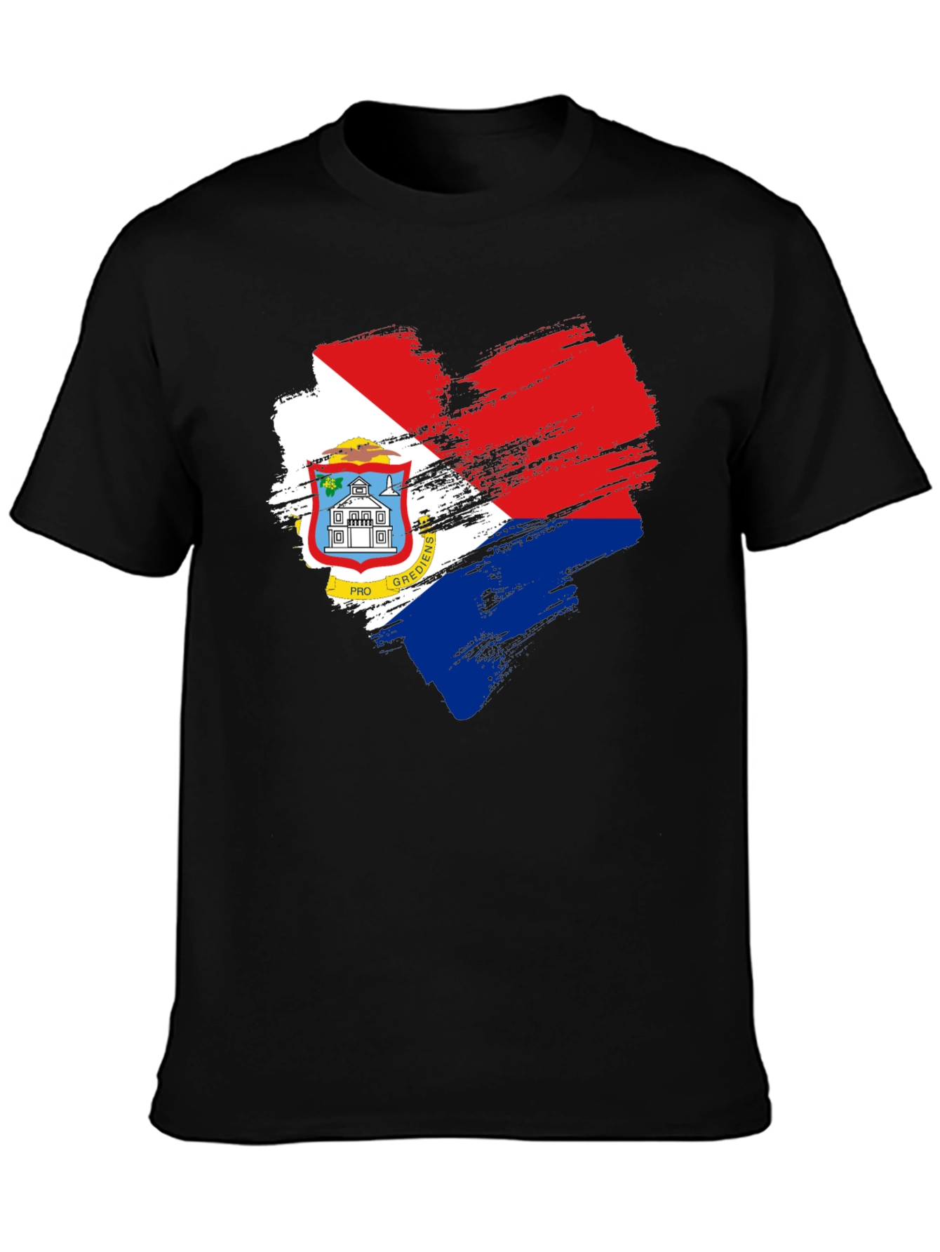 Sint Maarten Flag Heart T-Shirt