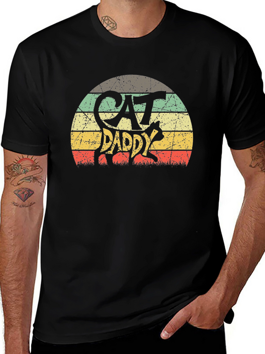 Retro Cat Daddy Graphic Tee