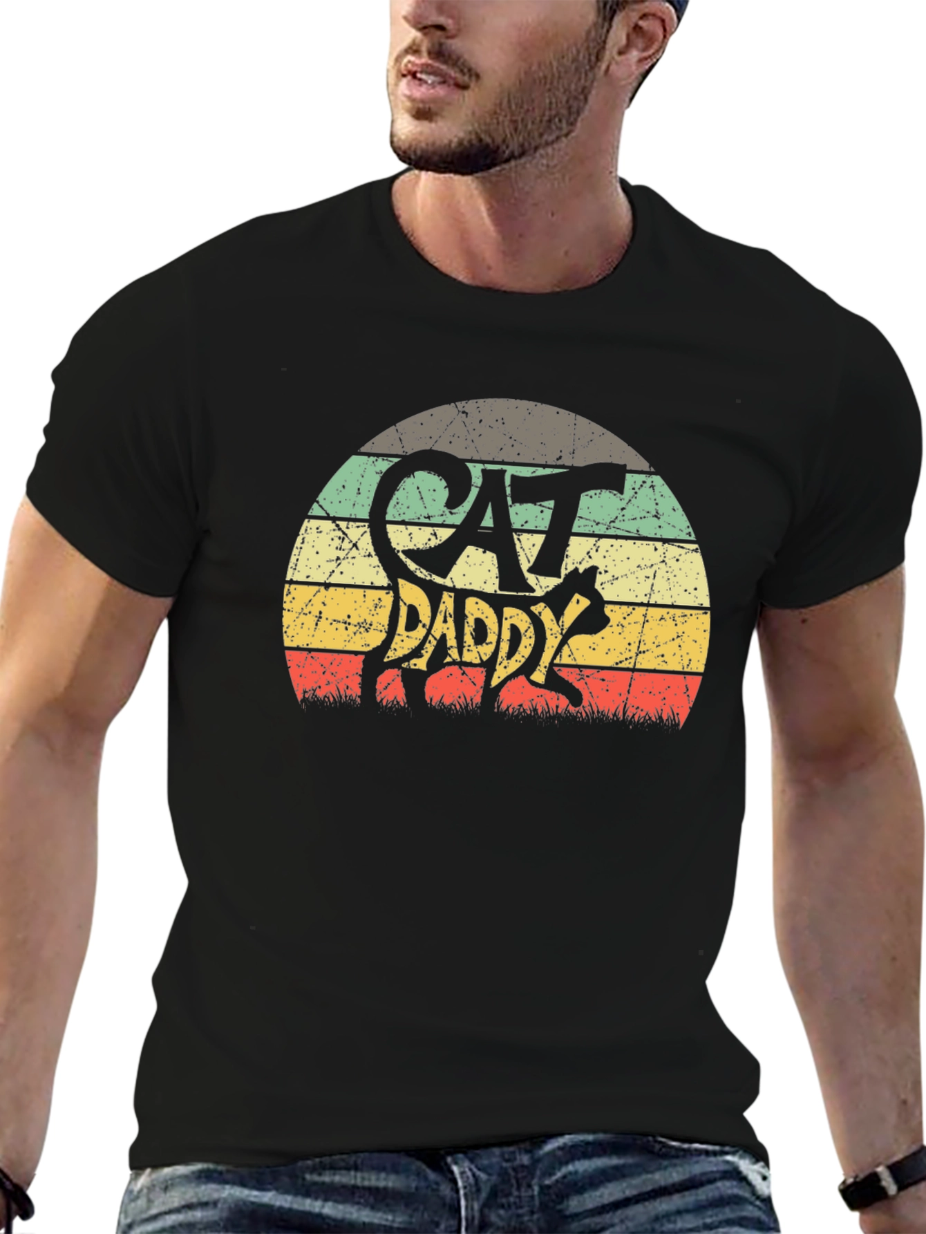 Retro Cat Daddy Graphic Tee