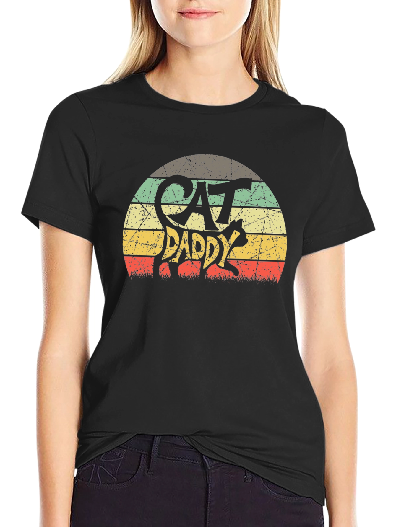 Retro Cat Daddy Graphic Tee
