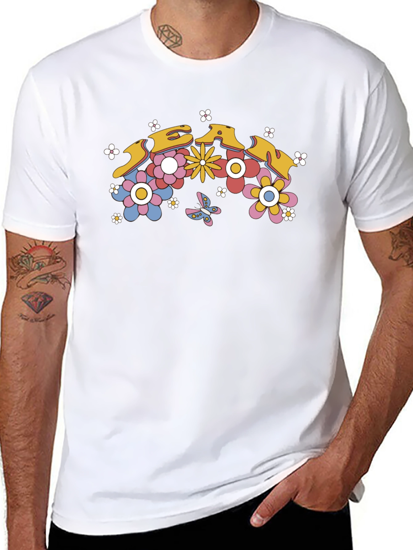 Retro Floral T-Shirt - Groovy Design