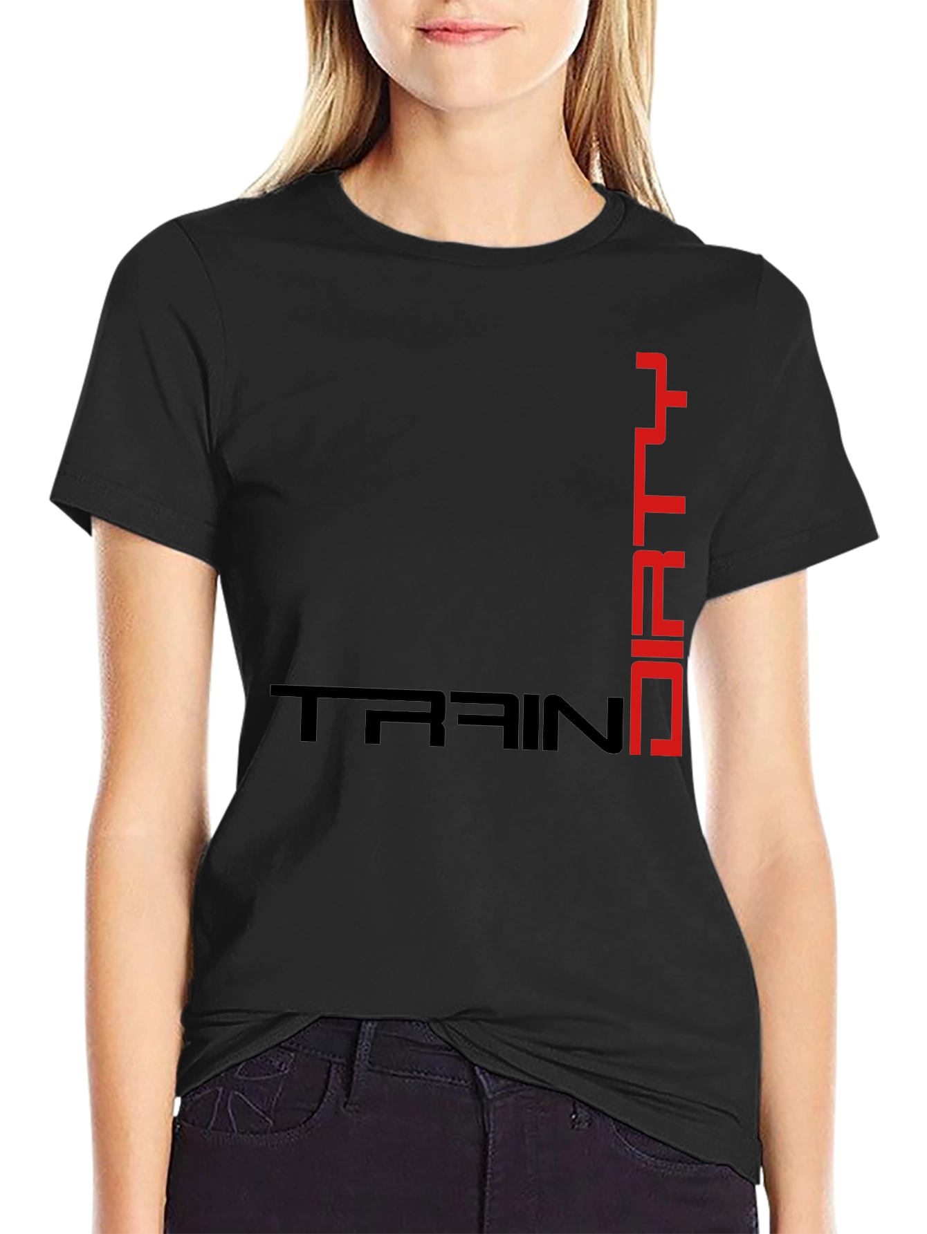 Train Dirty Black Graphic T-Shirt