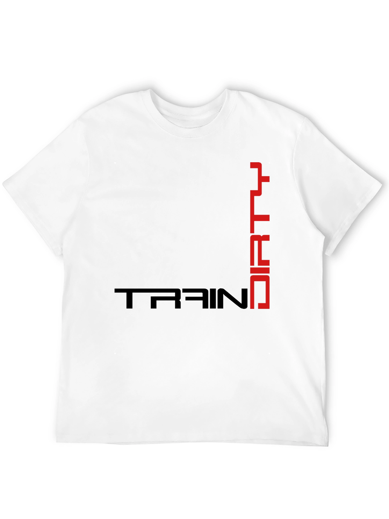 Train Dirty Black Graphic T-Shirt