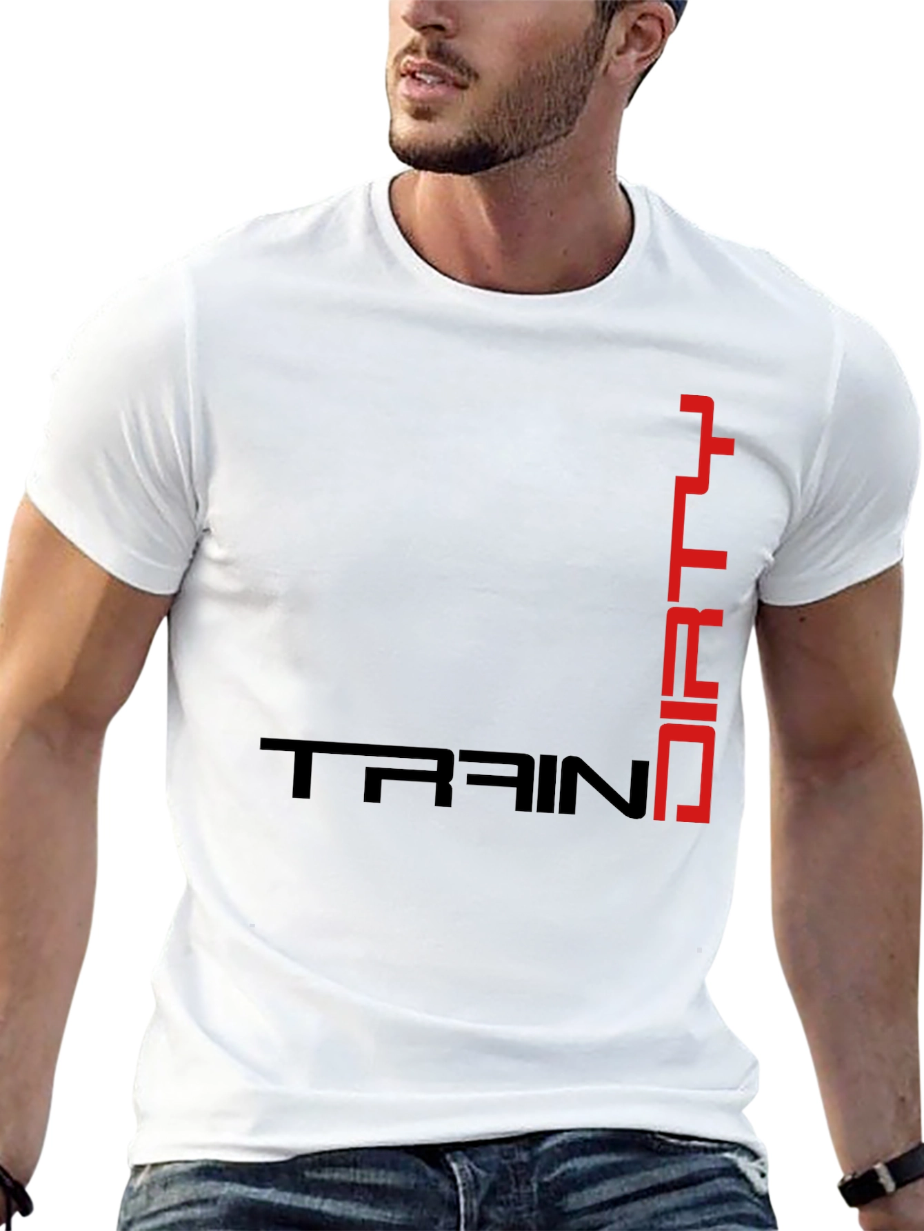 Train Dirty Black Graphic T-Shirt