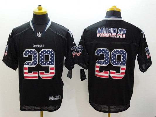 Men's Dallas Cowboys DeMarco Murray #29 Black Game Jerseys