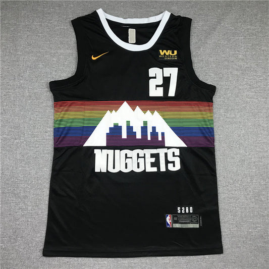 Men's Denver Nuggets Jamal Murray #27 NBA Black Player Jerseys