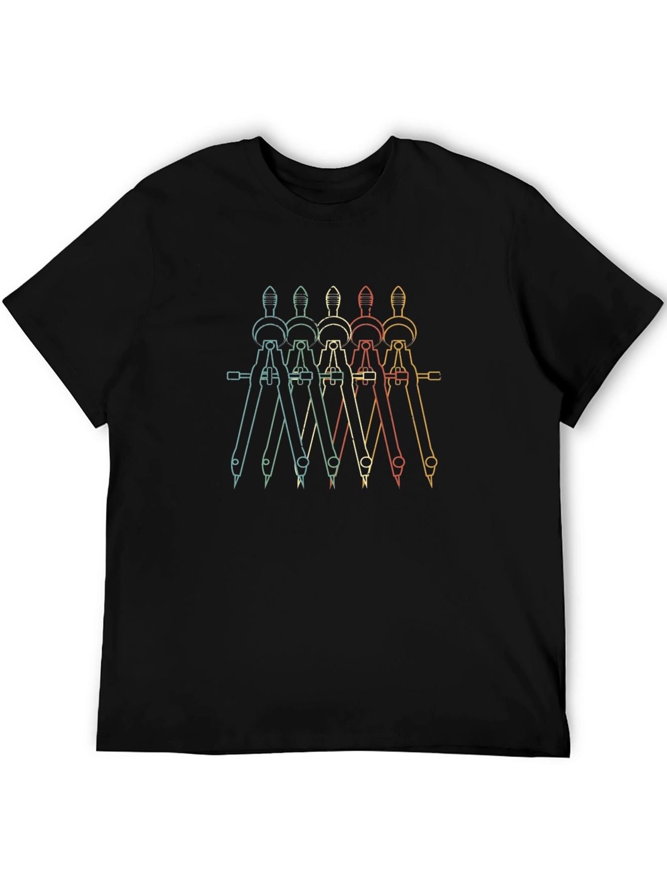 Retro Architect Compass T-Shirt