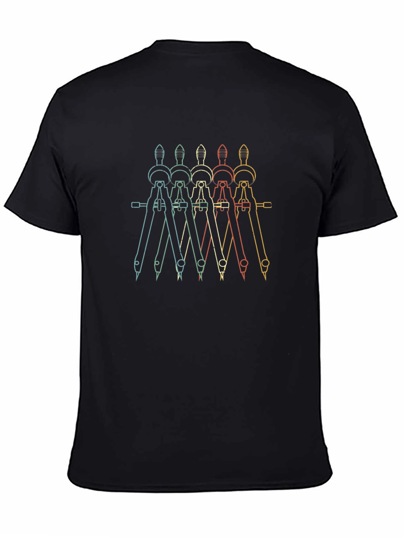 Retro Architect Compass T-Shirt