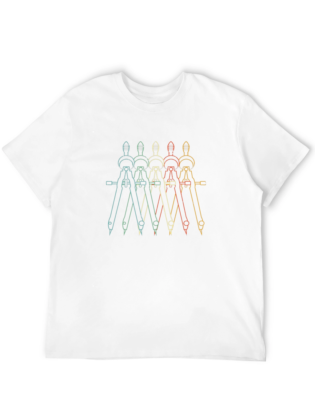 Retro Architect Compass T-Shirt