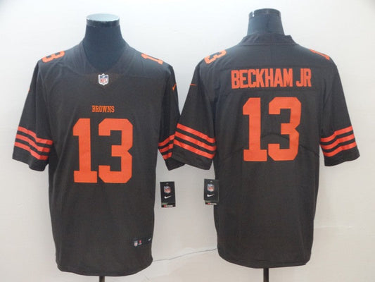 Men's Cleveland Browns Odell Beckham Jr. Brown Player Game Jerseys